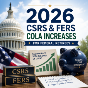 2026 CSRS and FERS federal retirement COLA increases with cost of living adjustment and retirement security