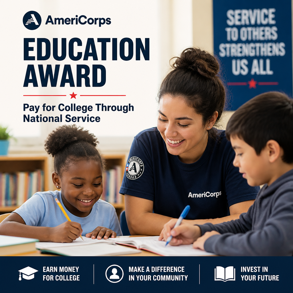 AmeriCorps Education Award helps pay for college through national service and community impact