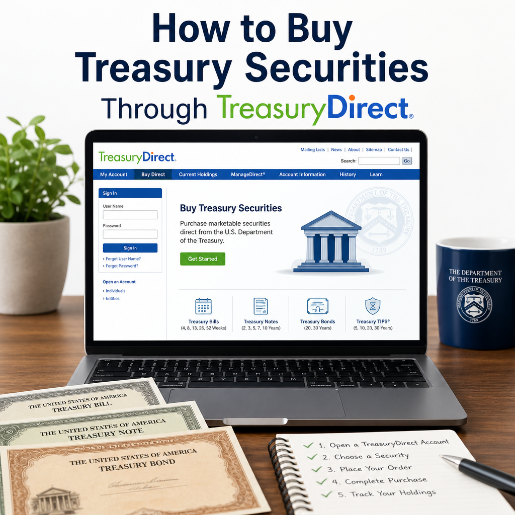 Step-by-step guide to buying U.S. Treasury securities through TreasuryDirect online