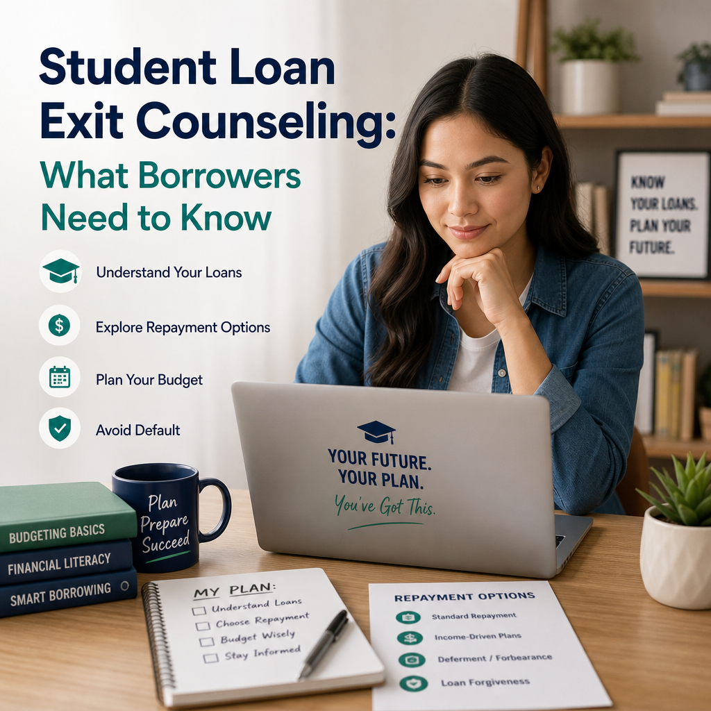 Student loan exit counseling guide with key borrower tips and repayment strategies