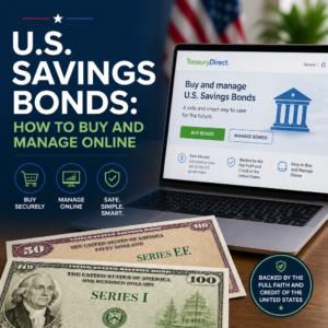 TreasuryDirect account dashboard for buying and managing U.S. savings bonds online